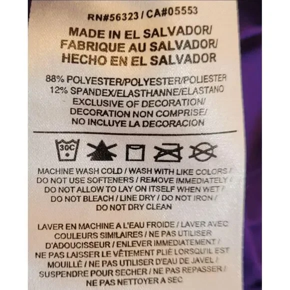 Nike Pro DriFit Pullover Purple Running L-Sleeve‎ Athletic Zip Mock Neck Men XL - Picture 13 of 13